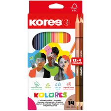 Kores Dreikant-Buntstifte "KOLORES" 12er Etui +...