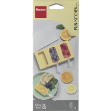 metaltex Fun Kitchen Eislollyformer für 3 Stück Silikon
