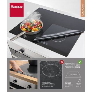 metaltex Induktionsfeld-Schutzmatte 610 x 520 mm schwarz