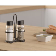 metaltex Salz- & Pfeffer-Menage Spice Line 3-teilig
