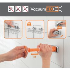 metaltex Befestigungs-System VacuumFix Haken-Set chrom