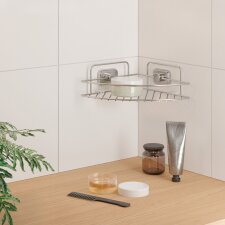 metaltex Eckregal Reflex LUXY & VacuumFix silber