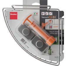 metaltex Eckregal Reflex LUXY & VacuumFix silber