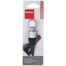 metaltex Aroma Flaschenstopfen silber / schwarz