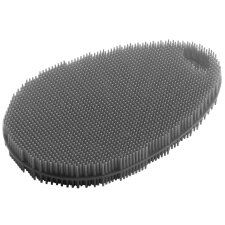 metaltex Reinigungsschwamm aus Silikon oval grau