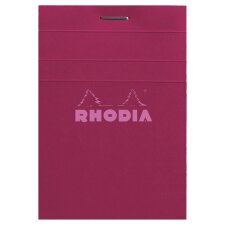 RHODIA Notizblock No. 11 DIN A7 kariert pflaume