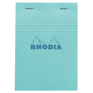 RHODIA Notizblock No. 13 DIN A6 kariert azurblau