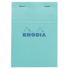 RHODIA Notizblock No. 13 DIN A6 kariert azurblau