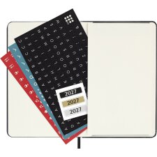 MOLESKINE Taschenkalender 2027 Wochen P/A6 Hardcover schwarz