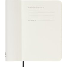 MOLESKINE Taschenkalender 2027 Wochen P/A6 Softcover schwarz
