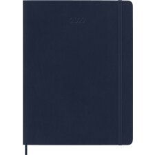 MOLESKINE Buchkalender 2027 Wochen XL Softcover blau