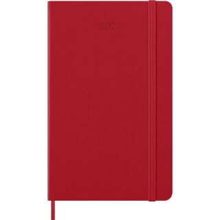 MOLESKINE Buchkalender 2027 Tage L/A5 Hardcover hellrot
