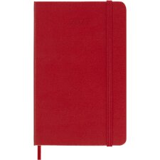 MOLESKINE Taschenkalender 2027 Wochen P/A6 Hardcover rot