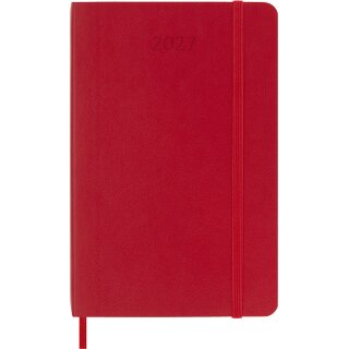 MOLESKINE Taschenkalender 2027 Tage P/A6 Softcover hellrot