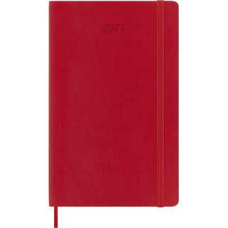 MOLESKINE Buchkalender 2027 Wochen L/A5 Softcover hellrot