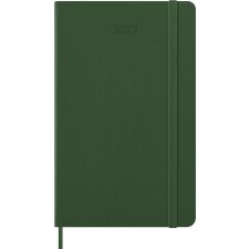 MOLESKINE Buchkalender 2027 Tage L/A5 Hardcover grün