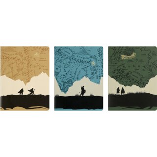 MOLESKINE Notizheft Cahier "Herr der Ringe" XL 3er-Set