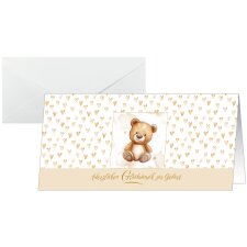 sigel Geburtskarten-Set "Teddy" DIN lang 10er...