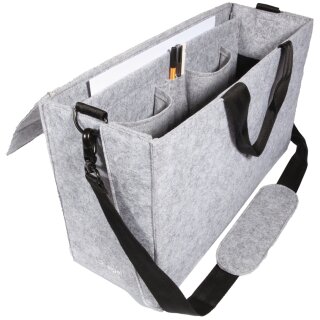 sigel Business-Filztasche Desk Sharing Bag Workspace M/L hellgrau