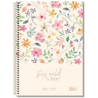 Häfft Schülerkalender College-Timer "Wild Blossoms" 26/27 DIN A5