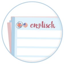 Häfft Vokabel-Karten "Englisch" DIN A8 74 x 52 mm 100 Stück