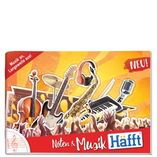 Häfft Notenheft "Noten & Musik" DIN A5 quer 32 Blatt