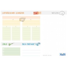 Häfft Lernplan "Häfft-Block" DIN A4...
