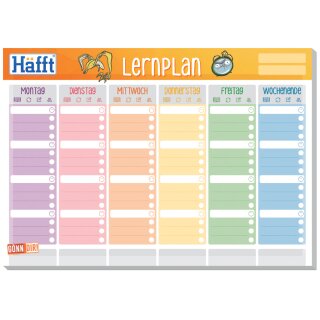 Häfft Lernplan "Häfft-Block" DIN A5 50 Blatt