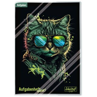 Häfft Schulstuff Hausaufgabenheft SMART "Cool Cat" DIN A5