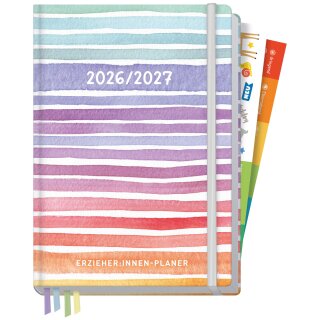 Häfft Erzieher-Planer "Color Stripes" DIN A5+ 2026/2027