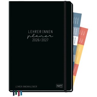 Häfft Lehrer-Planer "Black Edition" DIN A4+ 2026/2027