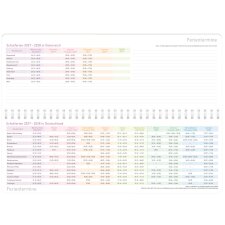 Häfft Schuljahres-Tischkalender "Rainbow" 2026/2027