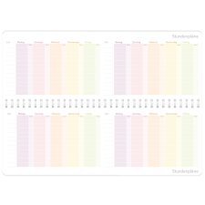 Häfft Schuljahres-Tischkalender "Rainbow" 2026/2027