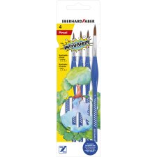EBERHARD FABER Synthetikhaarpinsel-Set WINNER 4-teilig