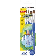 EBERHARD FABER Synthetikhaarpinsel-Set Winner 4-teilig