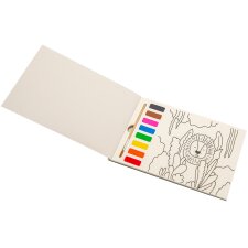 WEDO Malbuch BUNTE WELT inkl. Farben & Pinsel 3er Set