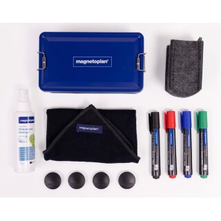 magnetoplan Whiteboard Premium-Kit in Metallbox