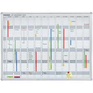 FRANKEN Planungstafel JetKalender Jahreskalender 12 Monate