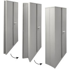 phoenix Aktenschrank SCF0891GGK faltbar hellgrau