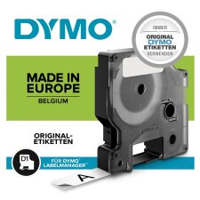 DYMO D1 Schriftbandkassette schwarz/weiß 12 mm x 7...