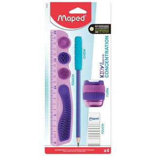 Maped KIDY learn CONCENTRATION-Set 4-teilig Blisterkarte violett / lila