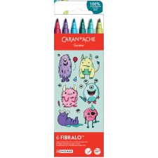 CARAN DACHE Fasermaler FIBRALO KAWAII Monsters 6er Set