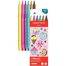 CARAN DACHE Fasermaler FIBRALO KAWAII Candy 6er Set