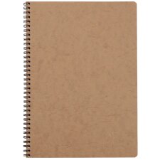 Clairefontaine Spiralbuch NOMADDICT DIN A4 tabak