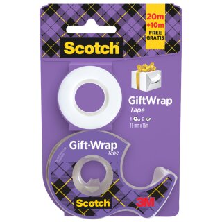 Scotch Geschenk-Klebefilm GiftWrap im Handabroller Promo