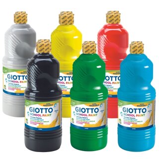 GIOTTO Gouachefarbe SCHOOL PAINT 1.000 ml farbig sortiert