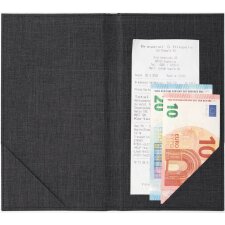 sigel Rechnungsmappe mit Siebdruck dunkelgrau/beige