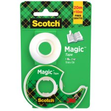 Scotch Klebefilm Magic Promo Pack 2 Rollen 19 mm x 15 m +...