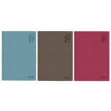 herlitz Buchkalender Timer 2027 A5 farbig sortiert