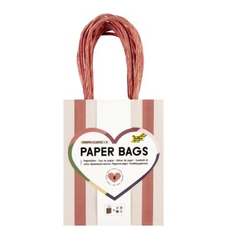 folia Papier-Tragetaschen "STRIPES CLASSIC" Größe: S